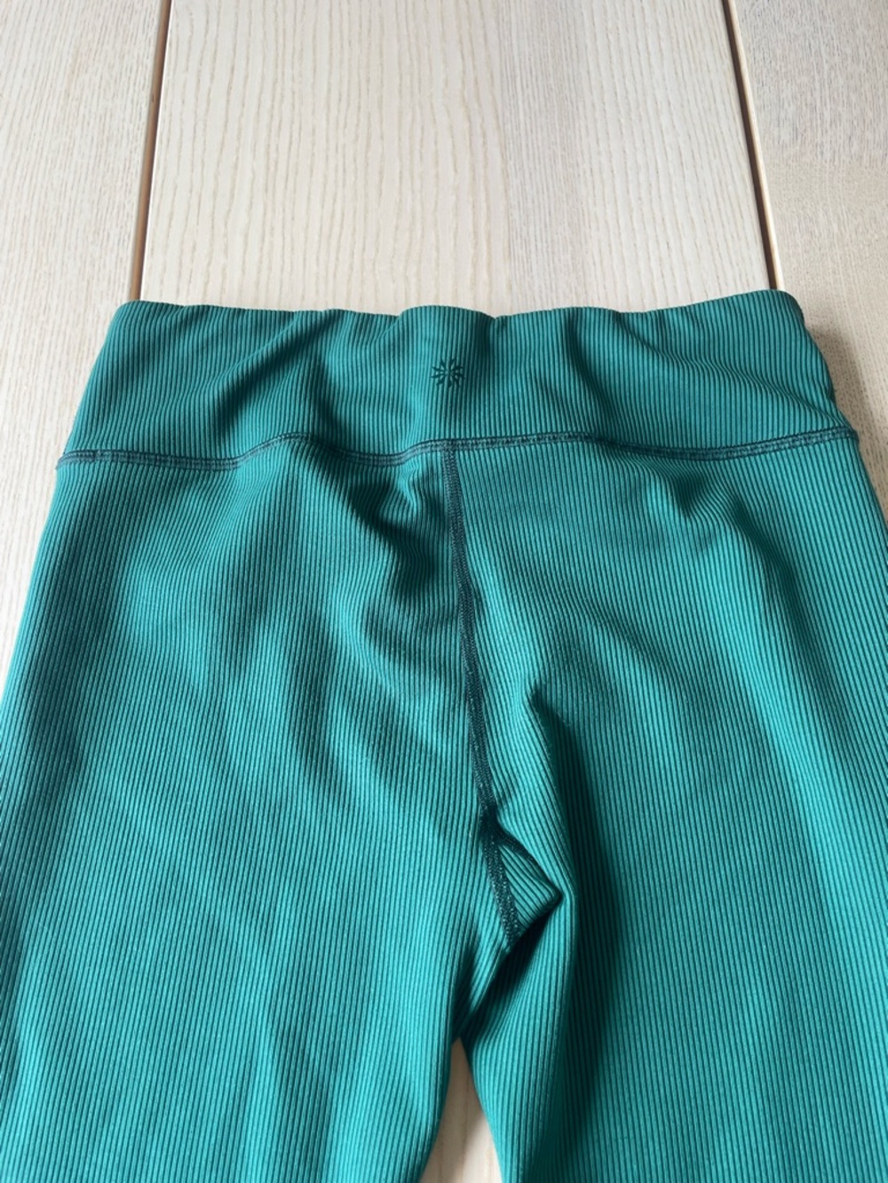 Athleta Girls' Teal Ribbed Active Leggings size xxl girls 16 Athleta leggings